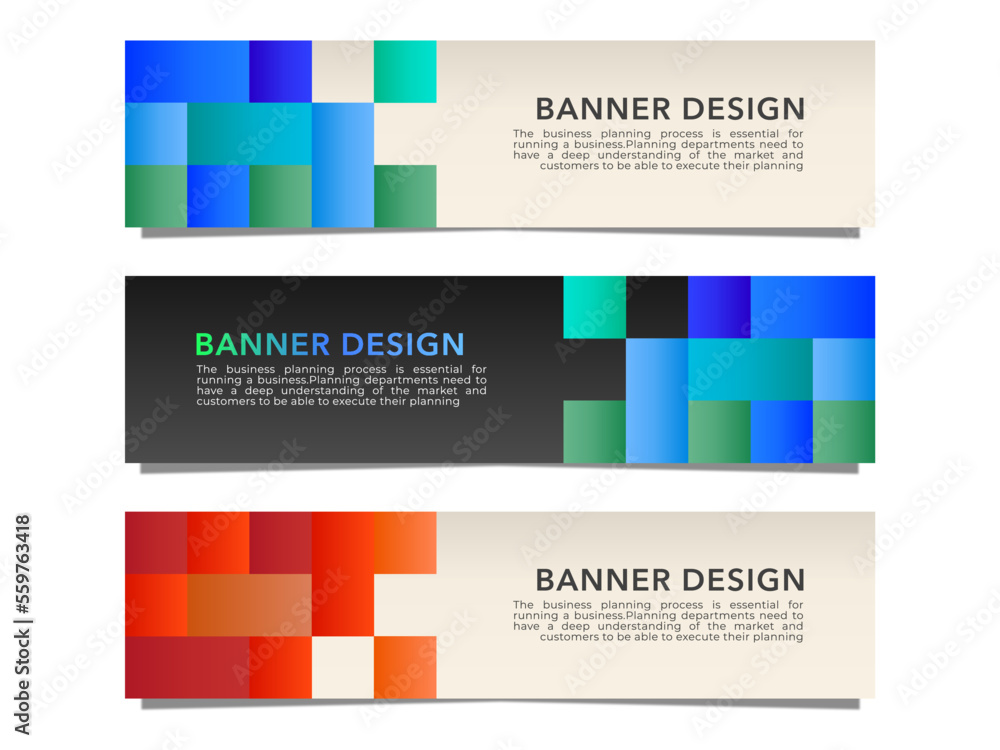 Poster abstract banner background or header stock vector template