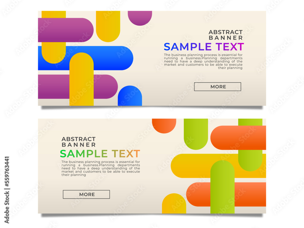 Poster abstract banner background or header stock vector template