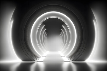 abstract light tunnel