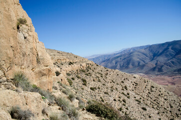 Nice views, great nature, and beauty landscape, large valleys between rivers, wild forest, background beautiful place and magic nature, from -high Atlas- Mountains in morocco.