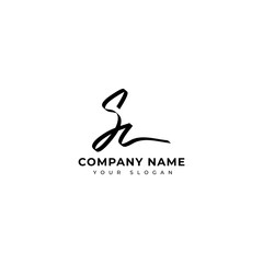 Sc Initial signature logo vector design
