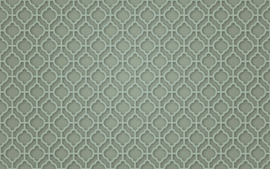 Seamless 3d Ramadan Islamic pattern in Arabian style Vector illustration	