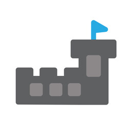 Castle Flat Icon