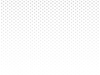 Abstract white geometric background with gray circles. Halftone effect