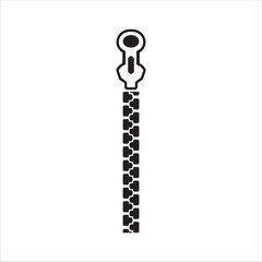 zipper for clothes icon, vector, illustration, symbol