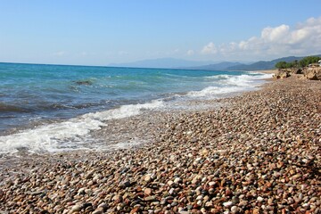 beautiful stone beach