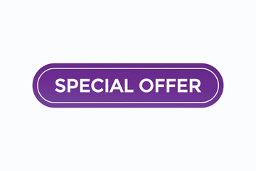 special offer button vectors.sign label speech bubble special offer 
