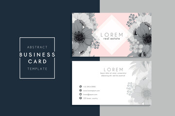Naklejka na ściany i meble Vector abstract creative business cards (back and front set template)