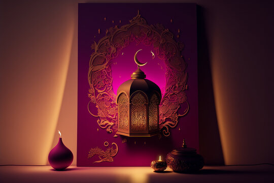 Ramadan Kareem themed illustration	
