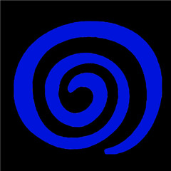 abstract blue circle