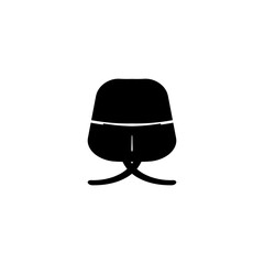 Fototapeta premium Banquet table icon. Simple style event company poster background symbol. Banquet table brand logo design element. Banquet table t-shirt printing. Vector for sticker.