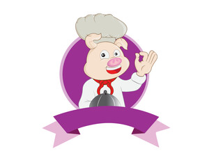 chef with a tray of food