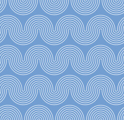 Abstract Wavy Stripes Optic Hypnotic Psychedelic Geometric Stripes Seamless Vector Pattern Trendy Fashion Colors Perfect for Allover Fabric Print or Wrapping Paper