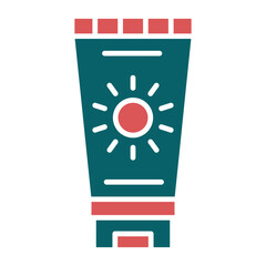 Sun Cream Icon Style