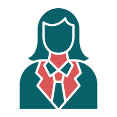 Obraz premium Lady Lawyer Icon Style