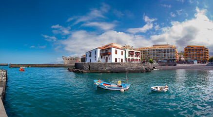 Historischer Hafen Puerto de la Cruz ,Teneriffa,Kanarische Inseln,