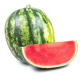 Watermelon fruit isolated on white background