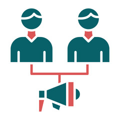 Public Relations Icon Style