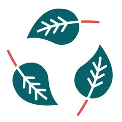 Leaf Recycle Icon Style