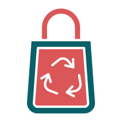 Recycle Bag Icon Style