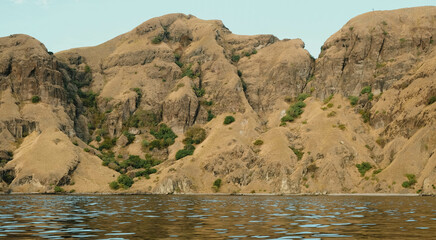 side view of Padar Island, Indonesia
