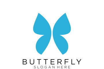 Butterfly logo, Gradient logo, butterfly, logo design, modern, graphic design, entre prise logo, business logo, Blue