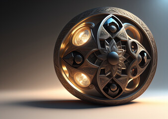 Obraz premium the architecture spinning in infinity . Generative AI