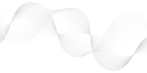 Abstract white paper wave background and abstract gradiant and white wave curve lines banner background design. Vector illustration. Modern template abstract design flowing particles wave backdground.