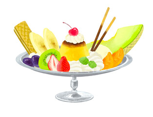 プリンアラモード