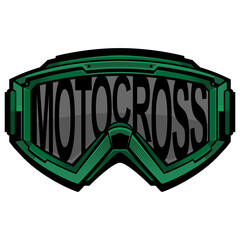motocross helmet goggles logo