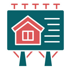 House Billboard Icon Style
