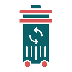 Trash Can Icon Style