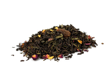 The black tea with orange skin, wild rose