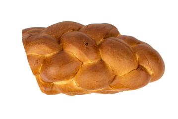 the traditional challah, braided sweet white bread, plait 