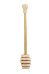 the wooden honey dipper, honey spoon