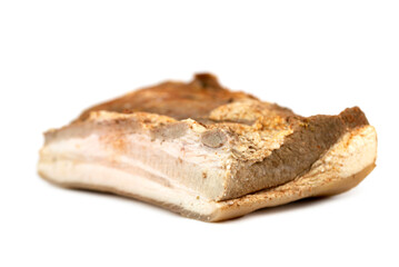 the piece of boiled bacon