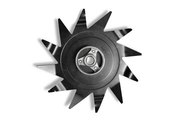 A Metal head screws and bolts on background