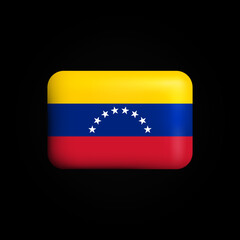 Obraz premium Venezuela Flag 3D Icon. National Flag of Venezuela. Vector illustration