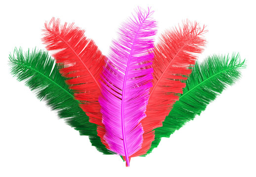 CARNAVAL PENAS COLORIDAS 3D 