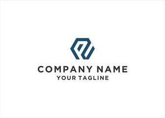 Initial Letter NP Monogram Logo Design Vector