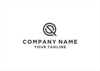 initial Letter QS Monogram Logo Design Vector