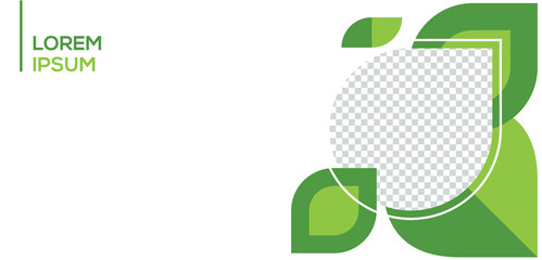 green template banner,eco, bauhaus, bio, ecological, leaf, energy, eco, sustainable, environmental, natural, regenerable  © colonyro