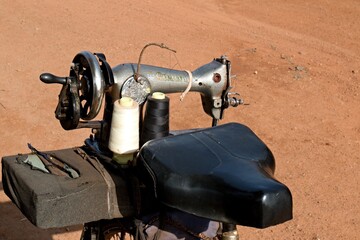 Juki sewing machine in Korhogo town. Ivory Coast. Africa. 
