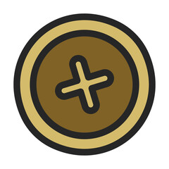 Obraz premium Rivet bolt vector icon.Color vector icon isolated on white background rivet bolt.