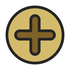 Obraz premium Rivet bolt vector icon.Color vector icon isolated on white background rivet bolt.