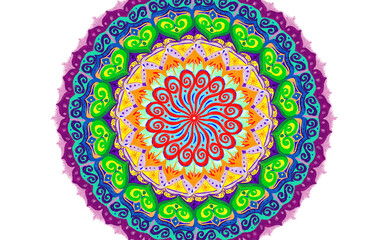 colorful spiritual symbol motif