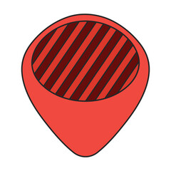 Guitar pick vector icon.Color vector icon isolated on white background guitar pick.