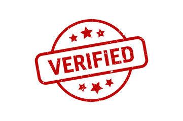 Verified - Stamp, Imprint, Seal Template. Vector Stock Illustration