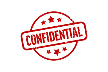 Confidential - Stamp, Imprint, Seal Template. Vector Stock Illustration