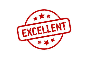 Excellent - Stamp, Imprint, Seal Template. Vector Stock Illustration